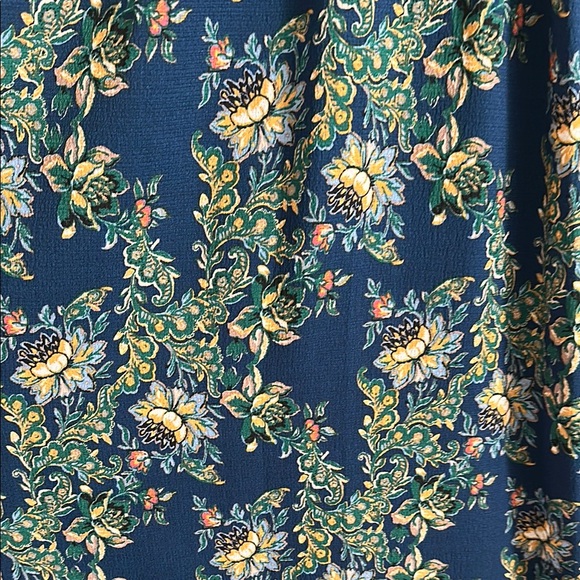 Max Studio Floral Maxi Dress - Blue and Green - Picture 3 of 4